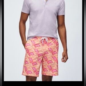 Bonobos Banzai Boardie Swim Trunks in Orange Electric Fish size 32